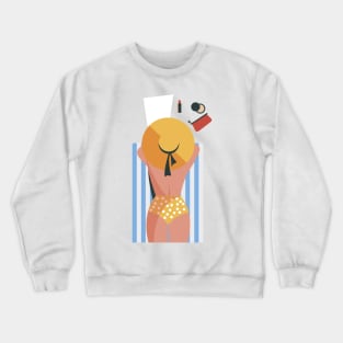 Girl On the Beach Crewneck Sweatshirt